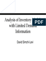 Analysis of Inventory Models With Limited Demand Information