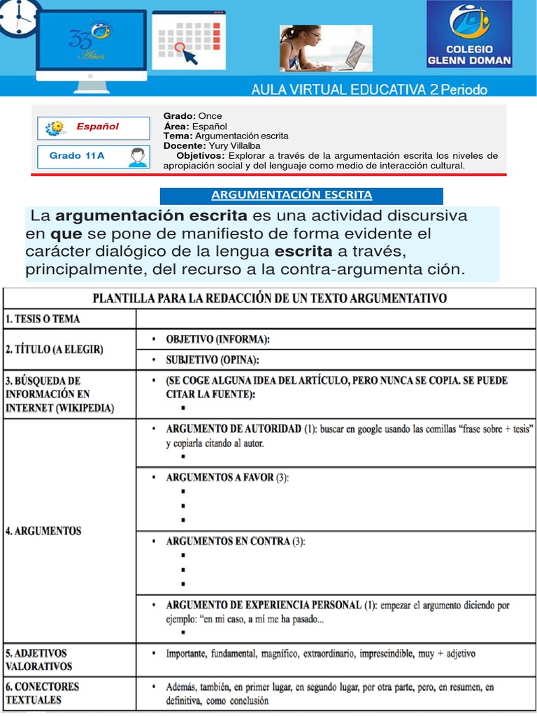 11A Clase Espanol Tema 4 | PDF | Artes del Lenguaje y Comunicación