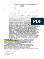 Prerequisitos Del Analisis de Peligro y Puntos Criticos de Control