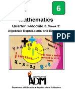 Math6 Q3 Mod3 Algebraic Expressions and Equations FINAL 1