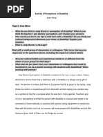 m1 Act2 Perceptions of Disability