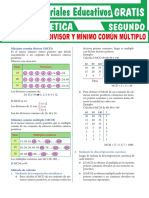 Máximo Común Divisor-y-Mínimo-Común Múltiplo para Segundo Grado de Secundaria