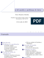 Modelos Econometricos y Problemas de Especificación