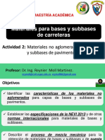 Materiales No Aglomerados para Bases y Subbases de Pavimentos