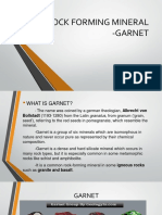 Rock Forming Mineral - Garnet: - Camila S. Macario Bsce 2A