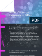 DD044 - Técnicas de Presentación en Público