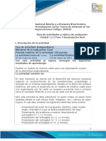 Guía de Actividades y Rúbrica de Evaluación - Fase 4 - Sustentación Final