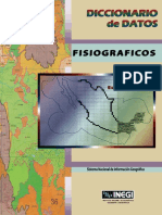 8.-Diccionario de Datos Fisiográficos. (Vectorial)