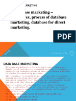 Unit 2 IMC Database Marketing DR Neelam Raut