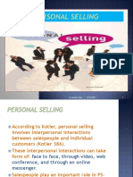 Unit 2 IMC Personal Selling