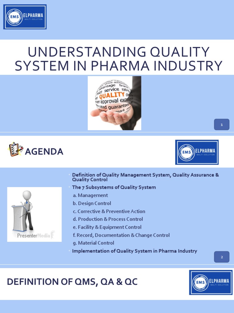 Understanding QA System in Pharma Industry - 23092020 | PDF | Quality ...