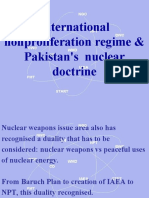 International Nonproliferation Regime & Pakistan's Nuclear Doctrine