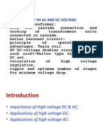 Generation of HV Ac and DC Voltage