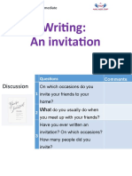 33 - Writing - An Invitation