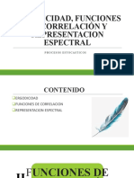 Ergodicidad, Funciones de Correlación y Representacion Espectral