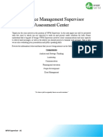 Workforce Management Supervisor Assessment Center