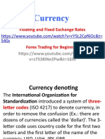 Currency: Floating and Fixed Exchange Rates