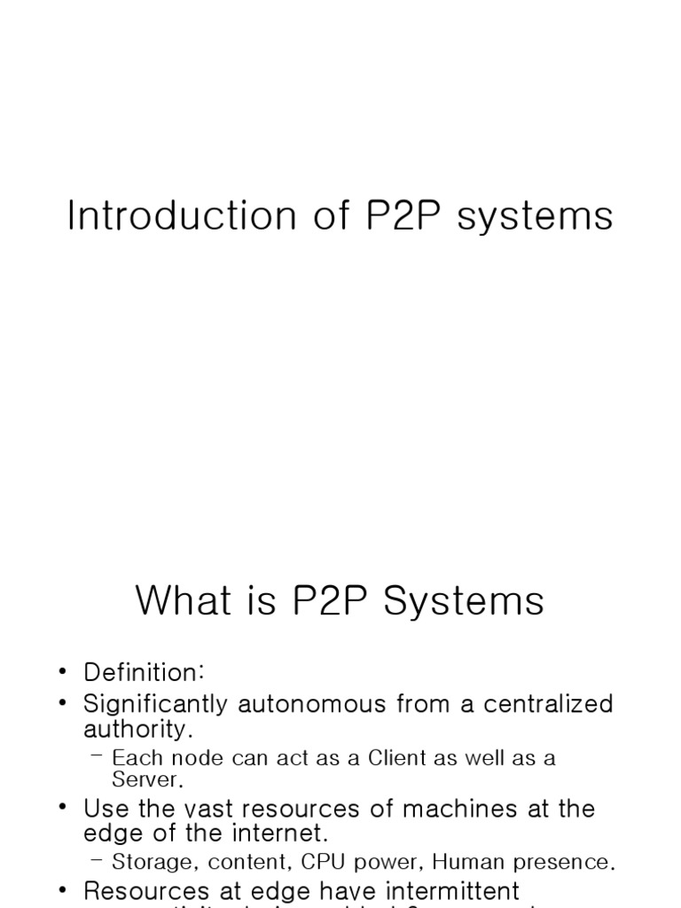 P2P: Introduction And Real World Applications – NQQA