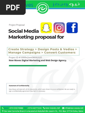Social Media Marketing proposal 3150