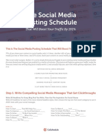 Step 2: Follow A Proven Social Media Posting Schedule Template For Every New Blog Post