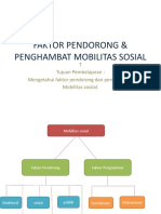 Faktor Pendorong Penghambat Mobilitas Sosial Ips