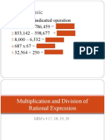 Lesson 7 Multiplication and Division of Rational Expression