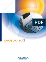 Aloka Prosound 2 Brochure and Specifications