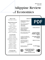 The Philippine Review of Economics: Volume LII No. 1 ISSN 1655-1516 June 2015