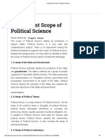 6 Important Scope of Political Science