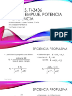 Turbinas TI3436 Tema 2 (Parte 2 de 3) Empuje, Potencia y Eficiencia