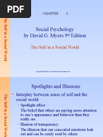 Social Psychology by David G. Myers 9 Edition: The Self in A Social World