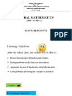 General Mathematics: (SHS - Grade 11)