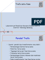 Paralel Trafo Satu-Fasa: Laboratorium Penelitian Konversi Energi Elektrik Institut Teknologi Bandung