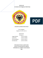 Analisis Sumber Dan Penggunaan Modal Kerja - Kelompok 11