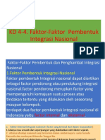 KD 4-4. Faktor-Faktor Pembentuk Integrasi Nasional