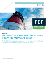 Global Sulphur Cap 2020 - How To Move Ahead: Checklist