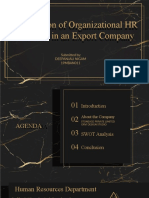 Applying HR Practices at an Export Company