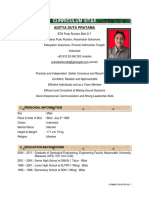 CURRICULUM VITAE - Aditya Duta Pratama