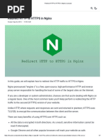 Redirect HTTP To HTTPS in Nginx - Linuxize