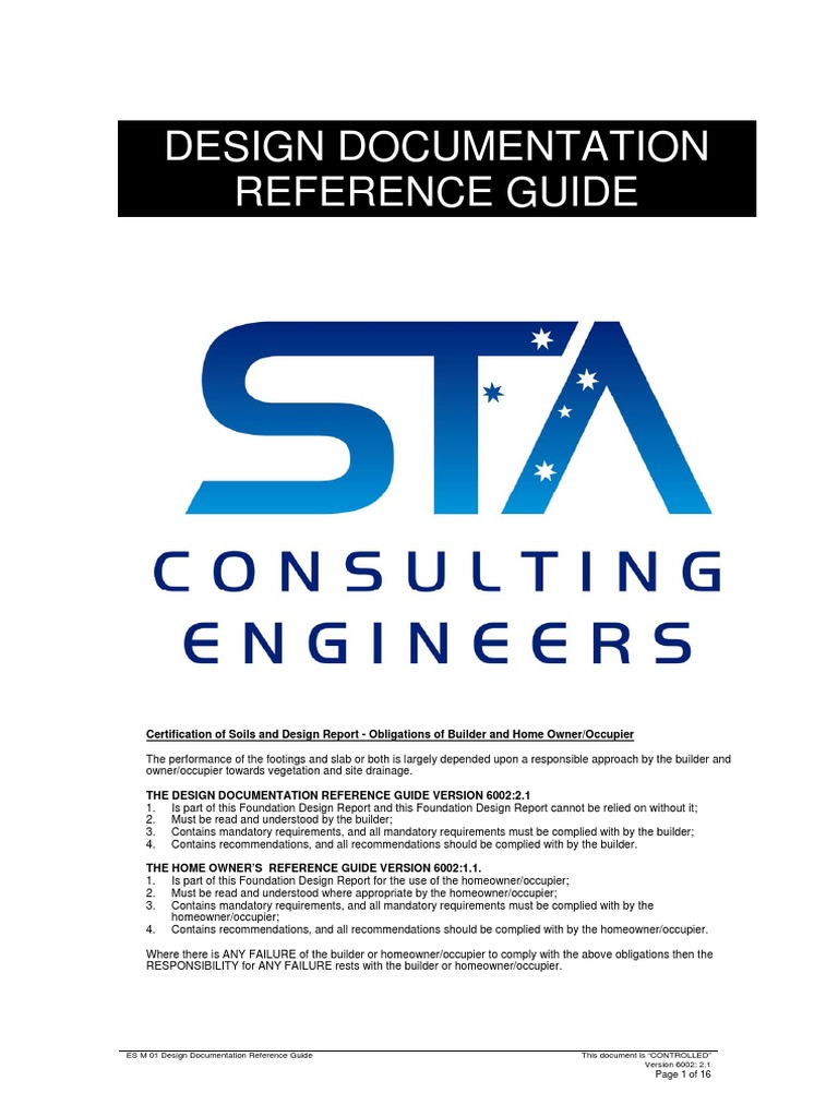 Design Documentation Guide for Builders | PDF | Clay | Soil