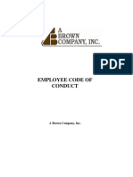 Employee Code of Conduct: A Brown Company, Inc