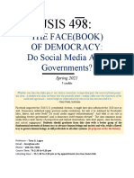 The Face (Book) of Democracy: Do Social Media Alter Governments?