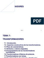 TEMA 7.- TRANSFORMADORES