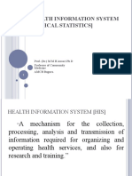 Health Information System (Medical Statistics)