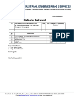 Ies-Industrial Engineering Services: Challan For Instrument