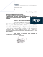 200 años de independencia del Perú: Devolución de carpeta fiscal a Sullana