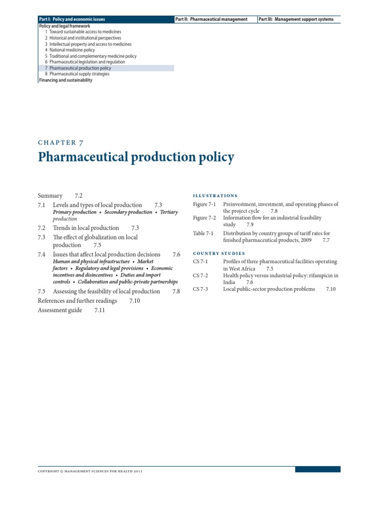 MDS3 Ch07 Production Policy Nov2011 | PDF | Tablet (Pharmacy) | Market ...