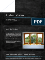 Timber Window: Ar. Vaibhav Ghodke Asst. Professor, APCOA