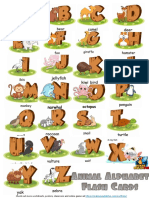 Animal Alphabet Flashcards FREE