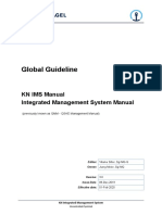 Global Guideline: KN IMS Manual Integrated Management System Manual